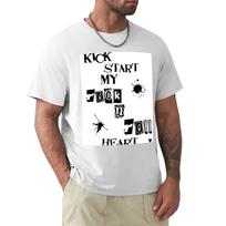 Kick Start My Rock N Roll Heart Tshirt Sports Casual Breathable Tee Shirt S