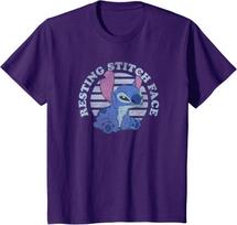 Hot Fashion Casual Disney Lilo & Stitch Resting Stitch Face T-Shirt S-4XL Summer S