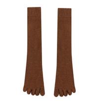 Anti-slip Five Finger Long Socks Solid Color JK Calf Stockings Fashion Split Toe Socks  Girls