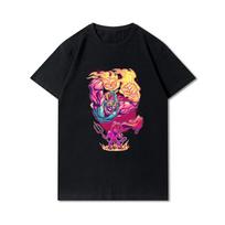 Vasaros grafikos vyriški marškinėliai Anime Vyriški marškinėliai Harajuku viršutiniai senoviniai trumpomis rankovėmis negabaritiniai unisex marškinėliai S