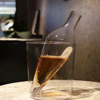 White Wine Decanter, Cone-shaped Design for Rapid Aeration, 100% Handcrafted from Lead-Free Glass