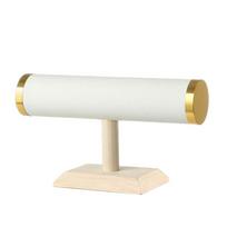 Elegant Sturdy Wood Jewelry Display Stand Accessory for Bracelets and Necklaces With Soft Lint Lining Stylish Designs