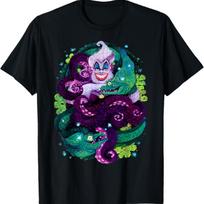 Disney The Little Mermaid Ursula Sea Witch Painting T-Shirt S