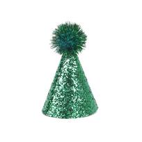 Creative Glitter Dog Birthday Hat Colorful Hairball Shiny Cat Party Cap Cute Adjustable Pet Headband Hats