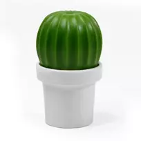 Prieskonių malūnėlis Qualy druskai ir pipirams Tasty Cactus baltai žalias (QUA10252WG)