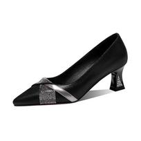 Women Cute Sweet High Quality Floral Crystal Comfort Pumps Lady Fashion  Heel Shoes Sapatos Femininas Talons Femme Slingback 35