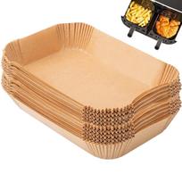 100/200pcs Air Fryer Paper NonStick Square Airfryer Baking Liners Oilproof Oven Mat Baking Tools for Ninja Foodi DualZone Basket