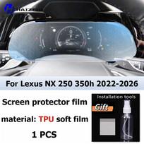 For Lexus NX 250 350h -2026 LCD Screen Anti fingerprint Matte TPU film Car navigation screen protector film Accessories PPF Left-hand drive