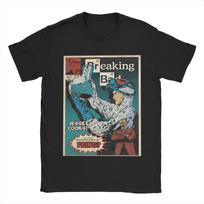 Funny Heisenberg T-Shirts Men Crew Neck Cotton T Shirts Breaking Bad Short Sleeve Tees Gift Clothing - Men's Summer Cotton Gr... 5XL įvairiaspalvis