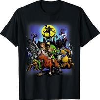 The Legend of Zelda_ Majora's Mask Linkas ir Draugai Pilnaties Marškinėliai S