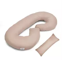 FLUMI nėščiosios ir maitinimo pagalvė TYPE C, rusvai gelsvas