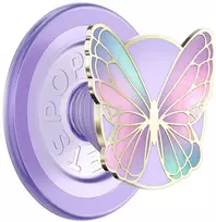 Popsockets Enamel Butterfly Prism MagSafe uchwyt i podstawka do telefonu šviesiai violetinė