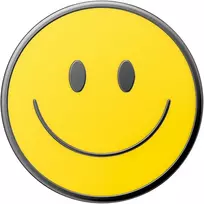 PopSockets PopTop Combo Enamel Be Happy uchwyt i podstawka do telefonu geltona