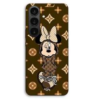 Phone case - MANIACASE - Samsung Galaxy S26 Plus - Minnie Disney LV (Brown) - Silicone TPU - Black color