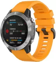 Dirželis Beline Silicone do Garmin Enduro 3/ Enduro 2/D2 Mach 1 Pro/Fenix 8/Fenix 7X Pro/Instinct 2X Solar/Epix Pro/Quatix 7X/Tactix 7 oranžinė