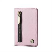 Magnetic Card Holder Wallet for Magnetic Phones & Cases for iPhone 17/16/15/14/13/12 Pro/Max, 4-Slot RFID Blocking Zipper Pocket