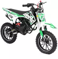 Benzininis krosinis motociklas HECHT 54557 Žalias, 57 cm³