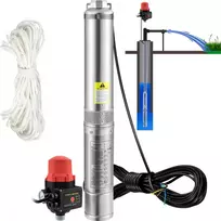 Giliavandenis siurblys su slėgio jungikliu 550W 50 l/min 89 m kėlimo aukštis 20 m laidas skersmuo 82 mm
