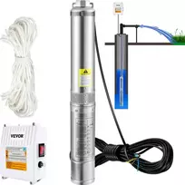 Giliavandenis siurblys, 1100W, 190 l/min, 57 m kėlimo aukštis, 20 m laidas, su valdymo dėžute, skersmuo 102 mm