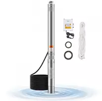 Giliavandenis siurblys, 910W, 100 l/min, 53 m kėlimo aukštis, 20 m laidas, su valdymo dėžute