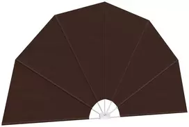 Balkono privatumo ekranas Ø 320 cm Poliesteris Ruda