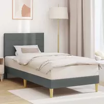 Lova Lovos rėmas su galvūgalio Tamsiai pilka 100 x 203 cm Audinys