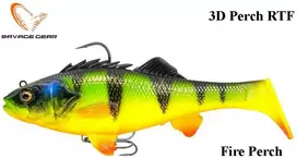Minkštas masalas Savage Gear 3D Perch RTF Fire Perch