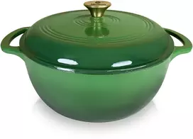 Allesken VERDELUXE ketaus keptuvė 28x28x12cm 5.6L emaliuotas kreminis vidus