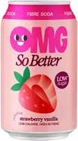 Gāzēts dzēriens OMG Strawberry Vanilla, bundžā, 0.33l (DEP)