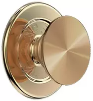 Laikiklis i podstawka do telefonu Popsockets Round Radial Gold Aluminum MagSafe auksinė 807259