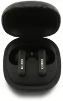 Ausinės Guess PU 4G Script Logo ENC TWS Belaidės Earphones Juodas