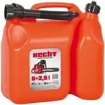 Kombinuotas kuro kanistras Hecht Kombi, 6 l + 2,5 l