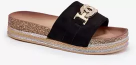 Juodos platforminės basutės Step in style