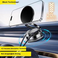 KOVOL Car Phone Holder, Car Navigation, Vacuum Magnetic Suction, Windshield Windshield, Center Console, Air Vent, Large Suction Cup Type