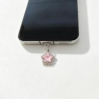 1 Piece of Diamond-Encrusted Star-Shaped Phone Dust Plug, Dreamy Design Charging Port Dust Protection Plug, Universal for Iphone/Android Phones For Type-C