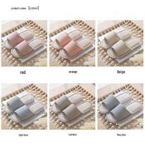 Yisanyiisi Fine Stripe Linen Slippers