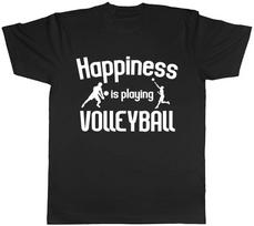 Happiness is Playing Volleyball Mens Ladies Womens T-Shirt XL