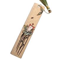 Wooden Bookmarks with Pendant, Handmade Wood Bookmarks for Book Lover Page Markers Book Mark for Women Men and Students