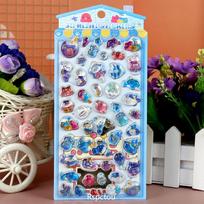 Cute Cartoon Animal Birds Bear Marine Organisms Drop 3D Stickers Journaling Laptop Kawaii Aesthetic Decoration Sticker