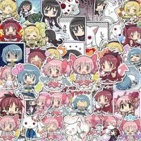 10/30/48pcs Puella Magi Madoka Magica Anime Stickers Cute Cartoon Girl Kaname Madoka Sticker Luggage Water Bottle Phone Decals