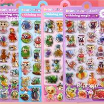 4pcs Italian Brainrot 3D Stickers Tung Tung Tung Sahur Funny Animal Bubble Decals Phone Case Laptop Decoration Sticker