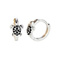 Turtle Shape Full Color Zirconia Ear Cuff Clip Earrings for Women - CZ Ear Cuff, No Needed one size