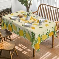 Happy Sukkot Waterproof Tablecloth Table Decor Etrog Lulav Hebrew Jewish Holiday Kitchen Dining Tablecloth Sukkot Decorations 90x140cm