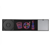 Non-Slip Rubber Bar Mat Heat-Insulating Folding Countertop Spill Mat Soft Thickened Glass Cup Drying Mat Draining Area (as the picture,other)