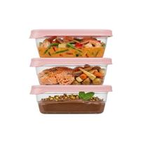 3x Food Container 300ml Food Box Lunch for School Work 3pcs