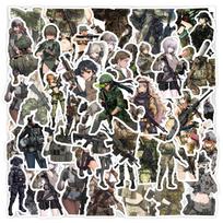 10/30/50pcs Cute Anime Camouflage Soldier Girl Stickers Funny Cartoon Decals Skateboard Phone Notebook Graffiti Sticker Toy Gift