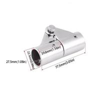 Marine Grade Pipe Connector 316 Stainless Steel Tube Connector  Yacht Canopy 22mm bolt