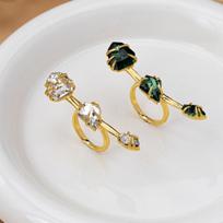 Exquisite Colorful Heart Style Fine Jewelry Sets for Women Earrings Brooch Ring Necklace Number 7