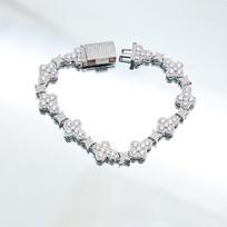 Hip Hop Cross Star Bracelet Fashion Chain Cute Jewelry for Women Accessories High End Zircon Bracelet 20cm