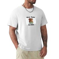 Rock Paper Squirrel Tshirt Work Wear Breathable Tee S
